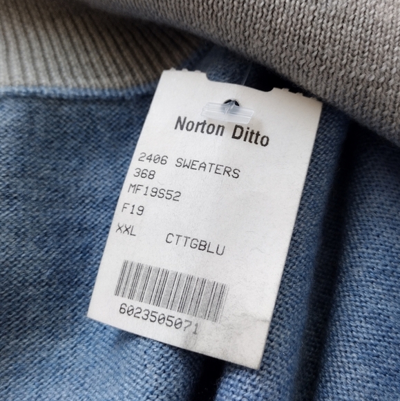 NWT Peter Millar Merino Wool Silk Quarter Zip Long Sleeve Pullover Sweater - Picture 12 of 14